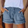 Shorts pour femmes Denim vintage Summer Basic Simple All-Match High Waist Loisking Ladies Streetwear Chic