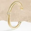 Designer DY Armband Luxe Top Populair Twisted Cable Ball Nieuwe armband Accessoires Hoogwaardige sieraden Hoge kwaliteit mode Romantische Valentijnsdagcadeaus