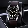 MENS Titta på Luxury Designer Watches 42mm Black Dial Automatic Mechanical Ceramic Fashion Classic Leather Watch Band Waterproof Sapphire Watchs Dhgate