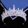 Goldfarbene Strassperlen Brautkronen Tiaras Stirnband Kristall Diadem Krone Hochzeit Haarschmuck