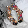 Chaussettes pour hommes Kitties suspectes Pochette de randonnée avec cordon de serrage Sac à dos imprimé 3D Garçon Filles Mi-mollet