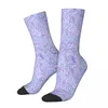 Herrensocken Lila Licht Paisley Babylon Wassertropfen Männliche Herren Damen Winterstrümpfe Hip Hop