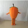 Hallowee Orange Mascot Costume Cartoon Anime Theme Character Carnival Adult Unisex Dress Christmas Fancy Performance Party Dress