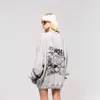 Sweatshirts FEAROFGOD x RRR 123 Co branded Sweater Gods Mark Print Mens Loose Round Neck Womens Couple oversize Sweater