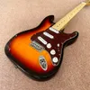 Klassieke Custom Shop ST elektrische gitaar van hoge kwaliteit, esdoorn toets, chromen hardware, HEET product