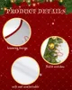 Christmas Decorations Pine Needles Lights Tree Skirt Xmas For Home Supplies Round Skirts Base Cover