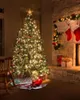 Decorazioni natalizie Camion della neve Gonna per albero in legno vintage Natale per forniture domestiche Gonne rotonde Copertura della base