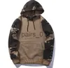 Men's Hoodies Sweatshirts Men's Hoodies Sweatshirts Men With Hat Print Style Spring Autumn Loose Camouflage Patchwork Casual Tracksuit Male Hoodie EU Size x0914