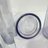 卸売20オンスのプリドリルグローダークダブルウォールスノーグローブカーブリークプルーフ蓋透明な透明なプラスチックアクリルビニール再利用可能なカップ