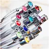 Stylos à bille Étudiants en gros Colorf Crystal Ball DIY Blank Pen School Bureau Signature BH2542 TQQ Drop Delivery Business Indust Dhyu7