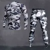 Mens Thermal Underwear Mens Camouflage Thermal underwear set Long johns winter Thermal underwear Base layer Men Sports Compression Long sleeve shirts 211108 L2309