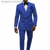 Herrenanzüge Blazer Weiß Männer Hochzeit Smoking Schal Revers Bräutigam Anzüge Blazer 2 Stück Dobby Prom Party Abendessen Jacke Kleidung Maßgeschneidert (Jacke + Hose + Schleife) L230914