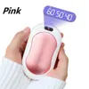 Thuisverwarmers 8-12 uur 10000 mAh Elektrische handwarmer Oplaadbare USB LED-verwarmer 5 s Snelle verwarming Pocket Mobiele Power Mini 5 V Long-Life Pocket HKD230904