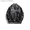 Men's Fur Faux Fur Men's Jackets 2023 Unisex Tops PU Leather Jacket Men Black Fashion Coats Male Bomber Big Size Clothes L230913