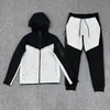 Tech Fleece Hoodies Trailtsuit Erkekler Tuta Uomo Tech Tasarımcı Çift Renk İki Parçalı Kadınlar Uzun Kollu Hoodie Ceket Pantolonları Bahar Sonbahar 808