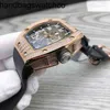 Richarmilles Watches Luxury Mechanical Movement Ceramic Dial Rubber Strap RM010SuperClone Wristwatch Designer Richa RM010 Luminous Scale Diamond