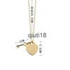 Colliers pendentif coeur pour femme Colliers pendentif bijoux de créateur colliers clés pour femmes goldsilverrose avec paquet complet de marque comme cadeau de mariage et de Noël x090