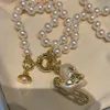 Seiko – collier de perles avec épingles d'amour de l'impératrice douairière, or, argent, toucher lourd, petits bijoux à la mode populaires