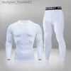 Intimo Termico da Uomo Tute da Uomo Intimo Termico Invernale da Uomo Caldo Primo Strato Uomo Undrewear Set Compressione Asciugatura Rapida Seconda Pelle Mutande Sportive 2 Set 2