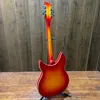 beste kersenrode jazz elektrische gitaar, 12-snarige Rickenback 360, halfhol, Ricken 330 369