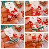 Christmas Enfants Rubber Band Party Favor Santa Claus Resin Princess Princess Band Rubber Band Hair Small Gift Wholesale 0914