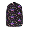 Sacs à dos Blanc papillon sac d'école arc-en-ciel imprimé adolescent enfants sacs à dos garçon fille motif coloré étudiant sacs d'école sac à dos décontracté 230914