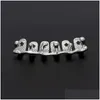 Vergulde Tanden Grillz Vulkanische Lava Drip Grills Hoge Kwaliteit Heren Hip Hop Sieraden Drop Levering Dhw3N