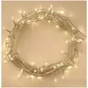 LED -strängar Twinkle Fairy Light Decoration Lights 5M50LEDS Batteridriven jul för Party Garden CraftSrgb/Warm Drop Delivery LIG DHKSJ