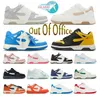 TOP Out Of Office Sneaker Дизайнерская повседневная обувь Роскошные женские кроссовки Разноцветные мужские кроссовки на шнуровке на плоской подошве Белый черный Темно-синий Винтажные мужские кроссовки z2