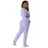 Fall Casual Tracksuits Women Two Piece Set Long Sleeve Hoodie Crop Top And Pants Casual 2pcs Outfit Sports Suit Jogging Suits Sweatsuit Outfits