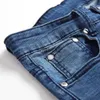 メンズジーンズプラスサイズのジーンズメンカジュアルメンズファッションリッピングジーンズマンデニムホールパンツアンクルレングスペンシルズボンhomme307n x0914