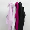 LL Yoga Def Vestes à capuche recadrées à manches longues avec fermeture éclair complète pour femme - Ventilation extérieure - Protection UV - Taille ajustée - Sweat-shirts à col montant