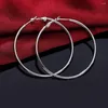 Hoopörhängen diameter 5-8 cm grossist 925 sterling silver för kvinnor lady girl hög kvalitet mode klassiska smycken