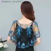 Women's Cape Elegant Shawl Summer Women's mångsidig vintage paljett Cape L230914