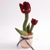 Dance Sing Cactus Elétrico Plushy Flower Dancing Plushies Cactus Ocactus Boneca Huggy Wuggy Toy Cactus Sing Enchanting Plush Toy Para Bbaby Dance Cactus Presente de Natal