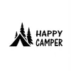 2017 Happy Camper Camping Vinyl Graphics Decals klistermärke för bilbil JDM227P