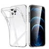 Ultrathin Transparent Clear Soft TPU Phone 케이스 iPhone 15 14 13 12 Mini 11 Pro Max X XS XR 8 7 Plus 용 벨 크리스탈 충격 방지 뒷 표지