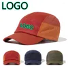 Ball Caps Custom Logo Unisex Retro Corduroy Baseball Cap Women Adjustable Dad Hats Outdoor Men Five Leaf Color Matching Snapback Hat