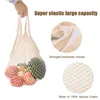 Shopping Bags 5Pcs Cotton String Grocery Net Fruit Vegetable Storage Mesh E74B