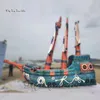 Harika büyük şişirilebilir korsan gemi modeli hava patlaması brig kopya ile karnaval sahne dekorasyonu için üfleyici