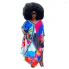 Plus Size Dresses African Casual Print Long Dress Women Wedding Party Evening Gowns Traditional Dashiki Clothing Kaftan Robe