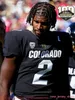 2023 Anpassad S-6XL NCAA Colorado Buffaloes Football Jersey 12 Travis Hunter 2 Shedeur Sanders 3 Dylan Edwards 21 Shilo Sanders 7 Cormani McClain 43 Trevor Woods Löd