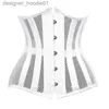 Shapers Femmes Bustiers Corsets Sexy Underbust Corset Femmes Gothique Top Courbe Shaper Respirant Minceur Ceinture Taille Formateur Blanc Noir L230914