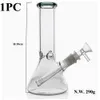 Factory Retail 8" Height Small Transparent High Quality Glass Water Tobacco Pipe Bong/Hookah Clear Beaker With Ice Catcher/Hookah Pipe Bong