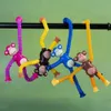 Ventosa telescopica Scimmia Tubi giocattolo Giocattoli sensoriali Giocattoli educativi Fidget Bomboniere per bambini Ragazzi Ragazze