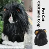 Kostiumy kotów Costium Śliczna lwana mana peruka czapka dla małych psów impreza
