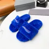 حذاء Dupe AAAAA Designer Slippers الصوف صندل دافئ شريحة شريحة النعال النعمة رائحة فروي شرائح الصنفرة