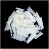 偽の爪100pcs/bag clear/white/stulal Nail tips french long ballerina coffin half er er acrylic manicure diy tools drop del dhtb6