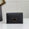 Männer Designer Brieftasche Frauen Mini Geldbörse Hohe Qualität Echtes Leder Kreditkarteninhaber Schwarz Mode Münzfach Visitenkarte Luxur286j