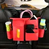 Organisateur de voiture 1X sac de rangement de siège universel en cuir PU boîte multifonction rangement intérieur rangement Auto